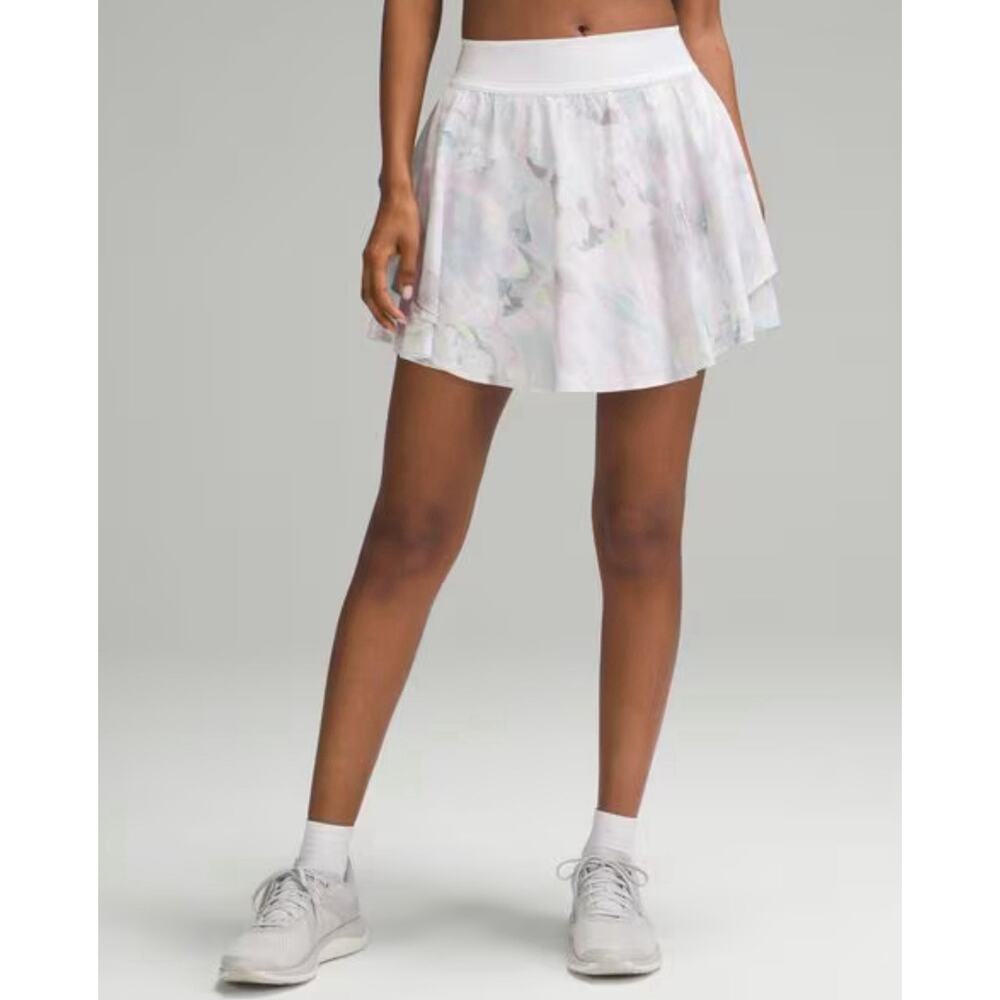 Lululemon Womens 4 Court Rival HR Skirt Pastel Multicolor Size 4 LW8ADJT